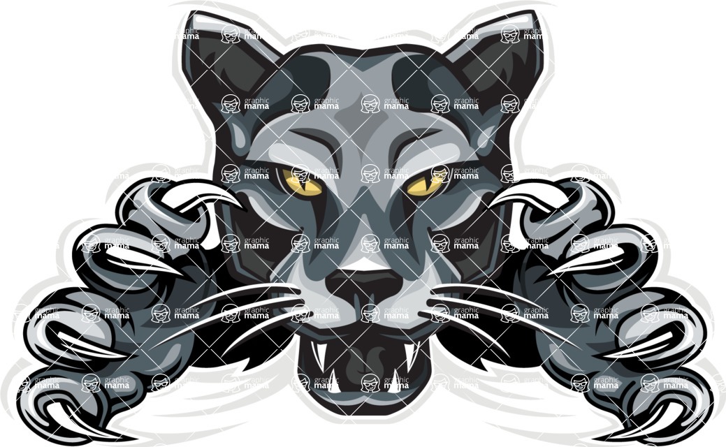Vector Mascot Collection - Panther Sport Mascot Design